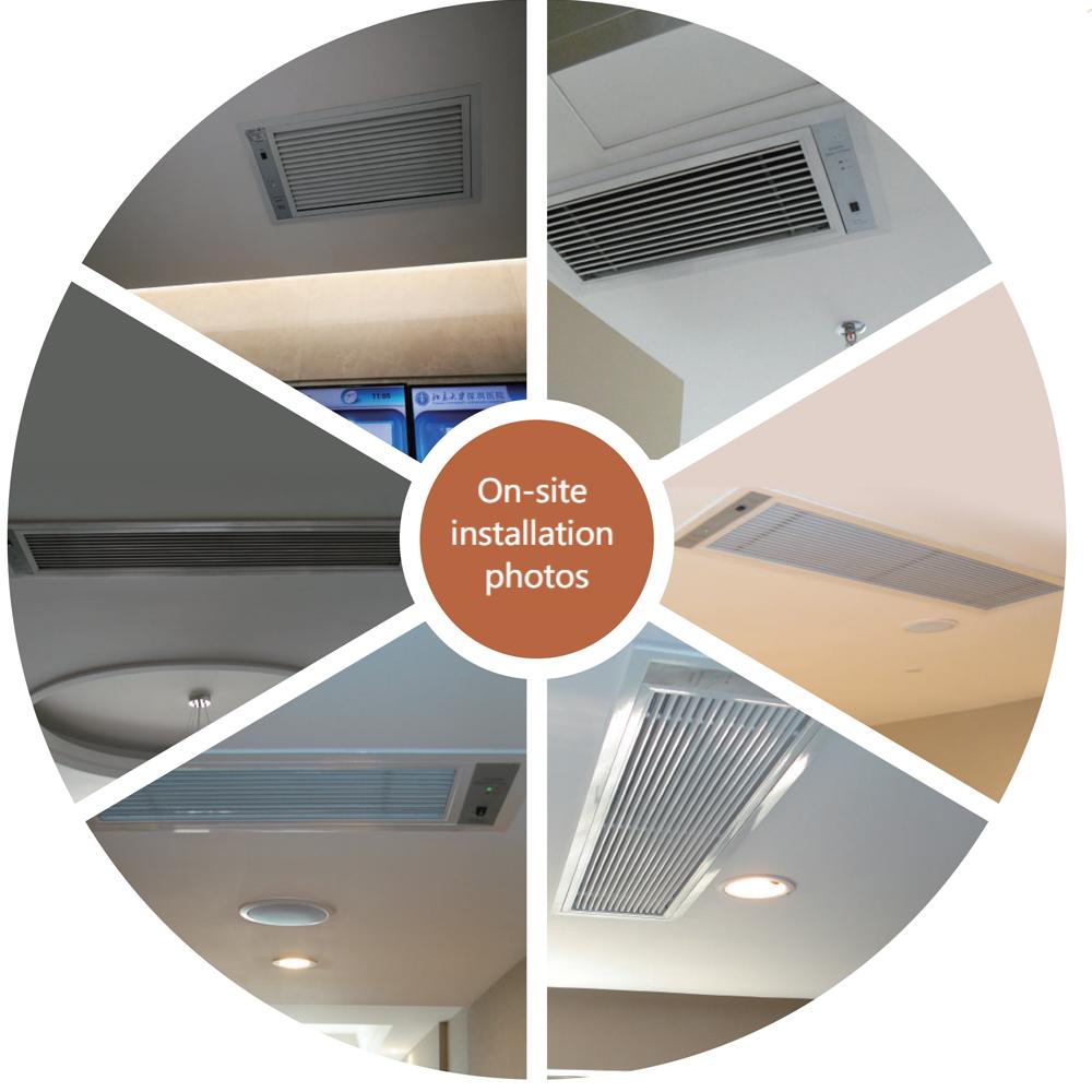 Ceiling embedded Large Volume Dust Removal Sterilization Air Purifier