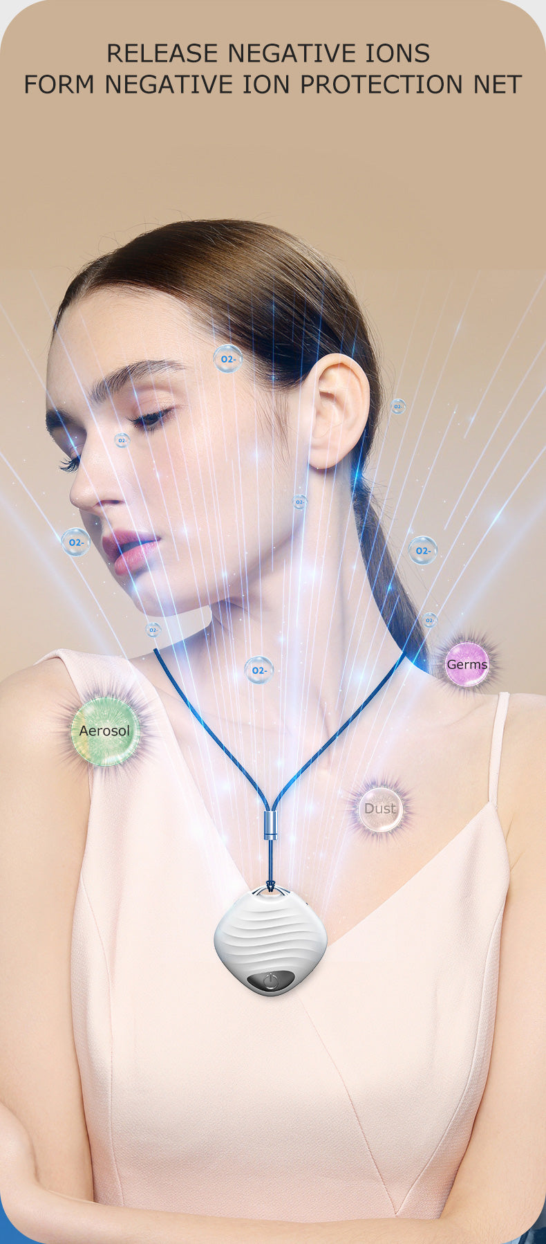 Wearble Mini Negative Ion Air Purifier