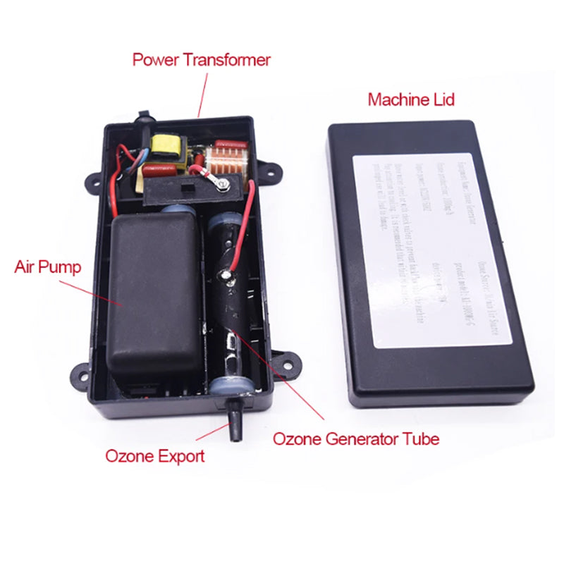1000mg/h Multifunctional Ozone Generator Water Purify for Home Kitchen Fruit