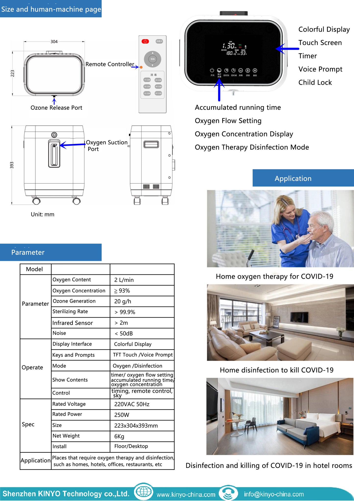 Oxygen Therapy Oxygenerator Air Disinfector