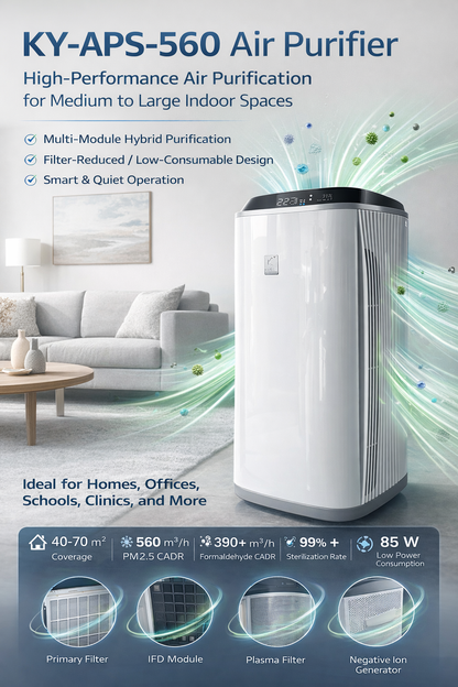 Newest Household Air purifier with Reusable & Washable Filter