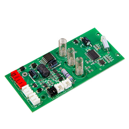 Automotive In-Cabin Air Purifier PCBA Set with Oval 3-Button User Interface Touch Board, 3-Speed BLDC Motor Controller Mainboard, Negative Ion UV Ozone Purification Module