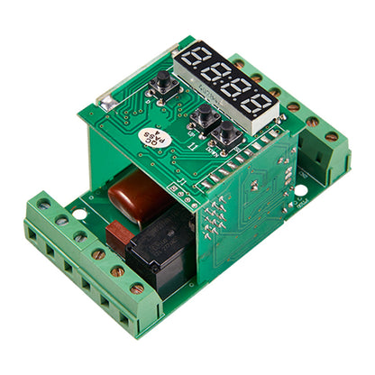 Digital Temperature Controller PCBA Module with 4-Digit LED Display, 3 Front Setting Buttons, and Dual Industrial Screw Terminal Blocks OEM ODM