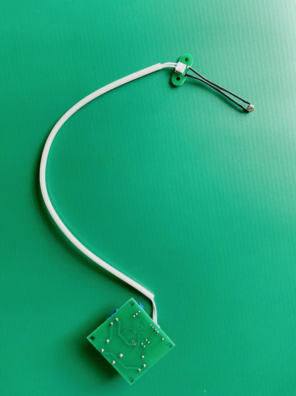 Full Extended Harness View of 12V DC Airflow Detection Switch Controller PCBA Connected to Remote Duct Airflow Probe