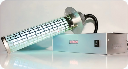 Comprehensive ozone-free air sterilization and purification module with UV-C and photohydrogen ion technology for HVAC, AHU and FCU ductwork
