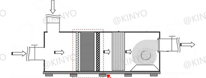 KYC285K2 automatic air flow sensor control and dry contact signal wiring diagram