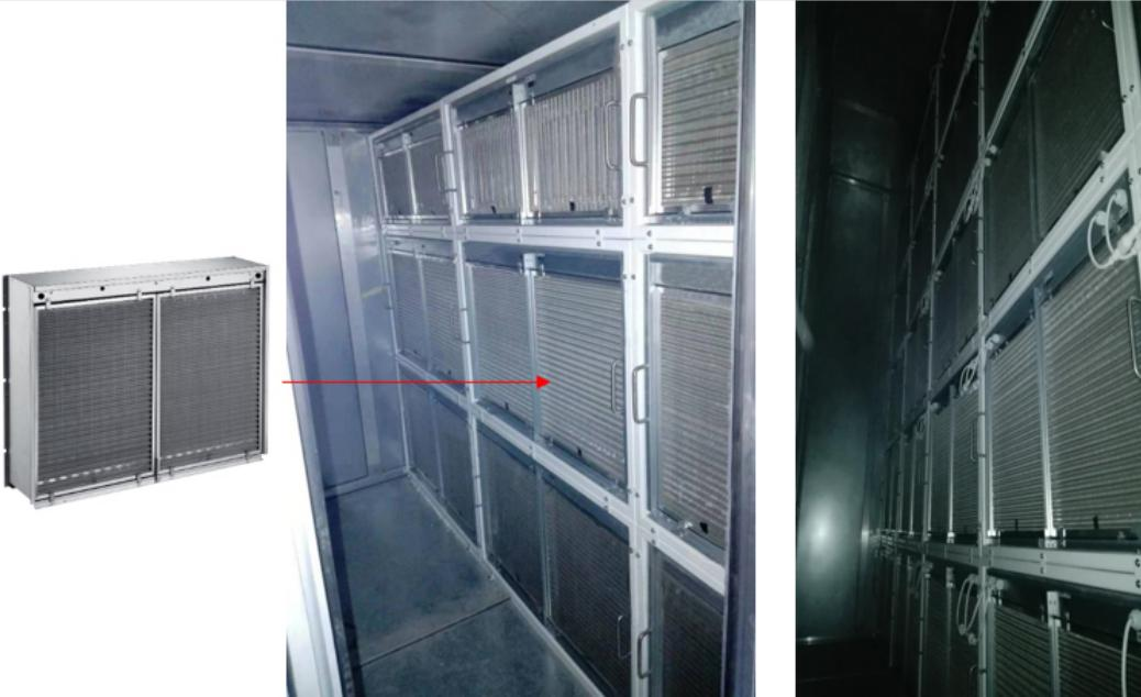 KYC285K2 internal structure showing pre-filter, ESP unit and plasma filter stages