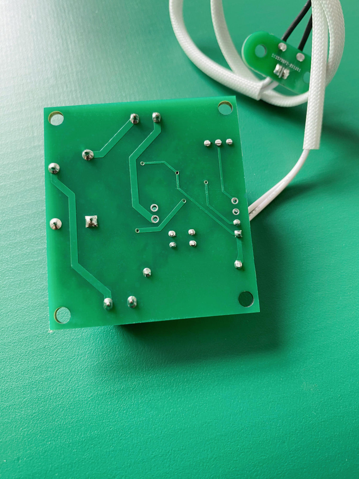 Rear Solder Traces and Through-Hole Circuit Layout of 12V DC HVAC Duct Airflow Switch Controller PCBA KY265AFS12V