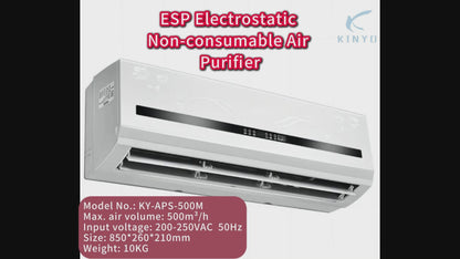 Wall-mounted Sterilization Air Purifier Washable Filters