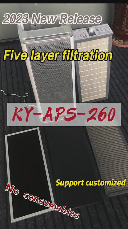 Household Ionizer Air Purifier Washable Filter 99% Purification Ozone-free